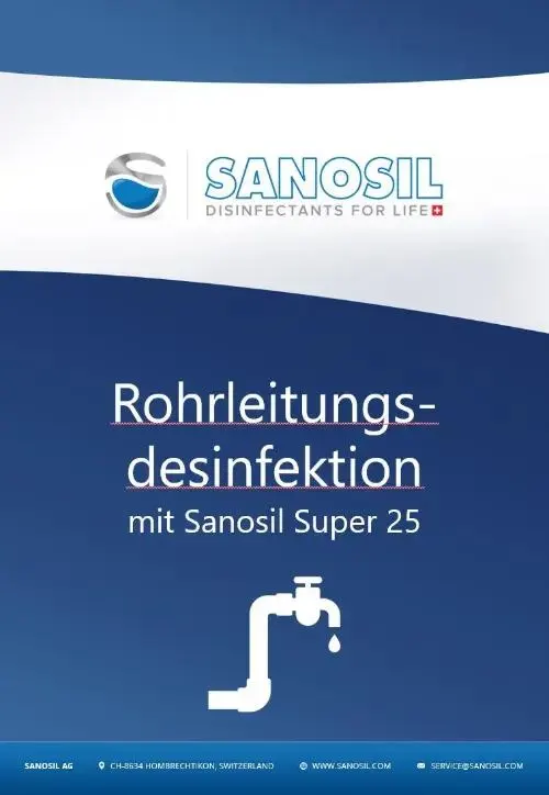 Logo von Sanoil, wiederholt in einem Muster, das die Marke visuell betont.